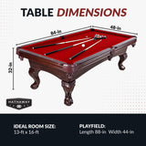 Hathaway Augusta 8-ft Pool Table