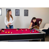 Hathaway Triple Threat 6-ft Air Hockey 3-in-1 Rotating Multi-Game Table and Cabinet