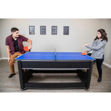 Hathaway Triple Threat 6-ft Air Hockey 3-in-1 Rotating Multi-Game Table and Cabinet