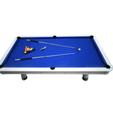 Hathaway Alpine 8-ft Outdoor Pool Table - White with Blue Felt