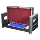 Hathaway Triple Threat 6-ft Air Hockey 3-in-1 Rotating Multi-Game Table and Cabinet