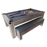 Logan 7-ft Pool Table Combo Set with Benches