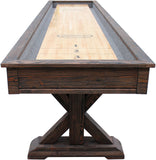 Playcraft 16' Brazos River Weathered Black Shuffleboard Table