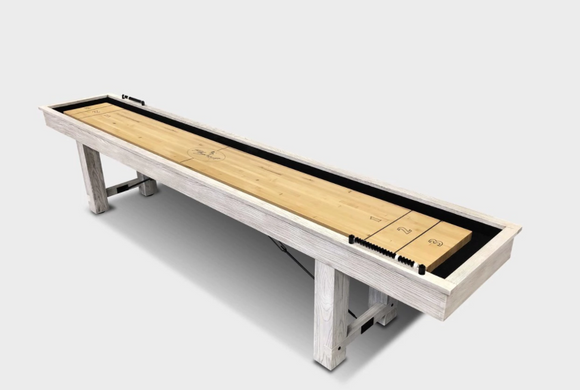 Playcraft 12' Honey Oak Woodbridge Shuffleboard Table